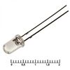 5RBWC 8000MCD 3,4V 15D, светодиод 5мм/синий/465нм/8000мкд/прозрачный/15°