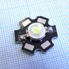 LED 3W на плате холодный белый, 3w 200-220lm 3.4-3.6v 6500k