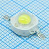 ARPL-3W-BCX45 WHITE, мощный светодиод типа emitter, d=8 мм, h=5.2 мм. чип bridgelux 45 mil, прозрачная линза. цвет свечения белый (6000-6500 к). угол излучения 120-140°. световой поток 220-250 лм при if=350 ма, p=1 вт. световой поток 220-250 лм при if=700