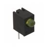WP934CB/YD, led circuit board indicator single yellow diffused, tinted 2.1v 20ma through hole, right angle