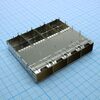 747540420, корпус соединителя sfp+, 1 на 4, сдвоенная, пружинная прокладка лицевой панели, штифты с прессовой посадкой 3,05 мм, подбрюшные пружинные пальцы