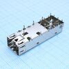 2227302-1, кожух для разъема sfp прямоугольный из нержавеющей стали, лоток
