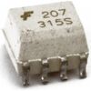 MOC207M, оптопара транзисторная двухканальная 2.5кв /70в 0.15a кус=100...200% 0.25вт -40...+100°c