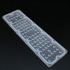 AJHB236D80LED30G, групповая прямоугольная линза на 80 светодиода 3030/2835, эфф=90%, диаграмма 30°, 236x70mm h:7,1mm, pc-1250z
