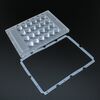 ALHB135D24LED30G, групповая прямоугольная линза 4x6 на 24 светодиода 3030/3535/5050, эфф=90%, диаграмма 30°, 135x100mm h:15.24mm, pc-1250z