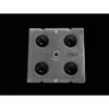 ALST50D4LED5050T90, групповая квадратная линза 2x2 на 4 светодиода 5050/3535 эфф=90%, ~90°, 50x50mm h:8.5mm