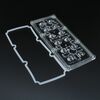 ALST173D12LED5050T2M-CUTOFF-NEW, групповая прямоугольная линза 2x6 на 12 светодиодов 3030/3535/5050, эфф=93%, диаграмма t2-cutoff, 173x71.4mm h:mm, pmma, обновленная версия