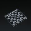 ALST50D24LEDT2M-C, групповая квадратная линза на 24 светодиода 3030/2835 эфф=93%, диаграмма t2m-c, 50x50mm h:4.09mm, pc