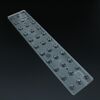 ALHB290D33LED60G, групповая прямоугольная линза 33 светодиодов 2835/3030/5630, эфф=93%, 60°, 290,1x mm h:8mm, pmma