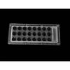 ALHB173D24LED60G, групповая прямоугольная линза 3x8 на 24 светодиода 3030/2835/5050, эфф=90%, 60°, 173x71.4mm h:9.3mm, pmma