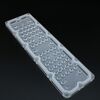 AJHB236D64LED30G, групповая прямоугольная линза на 64 светодиода 3030/2835, эфф=90%, диаграмма 30°, 236x70mm h:7,1mm, pc-1250z