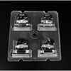 ALST50D4LED5050TF-FS, групповая квадратная линза 2x2 на 4 светодиода 5050/3535 эфф=90%, (t4), 50x50mm h:9.49mm pc