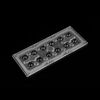 ALHB173D12LED90GR, групповая прямоугольная линза 2x6 на 12 светодиодов 3030/3535/5050, эфф=93%, 90°(круг), 173x71.4mm h:11,4mm, pmma
