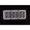 ALST173D12LED5050T3M, групповая прямоугольная линза 2x6 на 12 светодиодов 3030/3535/5050, эфф=93%, диаграмма t3 , 173x71.4mm h:9,38mm, pmma