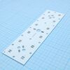 Плата 2x6 5050 6S2P, плата 2x6 под светодиоды hongli/osram 5050; схема включения - 2 параллельных цепочки по 6шт последовательно; размер: 145x43x1.5 мм