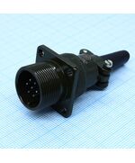 KP2G16-J7AP, приборная вилка с патрубком для кабеля