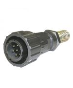 FQ18-7PIN TJ-8, кабельная вилка, 7 контактов, пружиный хвостовик под кабель 8мм