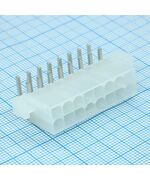 39291168, разъем типа провод-плата, угловой, 4.2 мм, 16 контакт(-ов), 1 порт штыревой разъем монтаж в отверстие