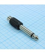 SZC-0142 / 6.35 MONO-RCA JACK, переходник аудио szc-0142 / 6.35 моно rca jack