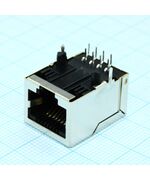 J00-0014NL, модульный разъем, cat5/6, rj45, гнездо, 8 контакт(-ов), 1 порт