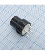 D6R90F1LFS, тактильная кнопка, посеребренные нормально разомкнутые котнакты, серия d6, сквозное отверстие, круглая, 130 гс