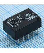 PK-24V, реле поляризованное 0.5a 125vac / 2a 30vdc 2 группы на переключение поляризованное,2 обмотки 24в 0.2вт