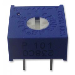 3386P-1-101LF, потенциометр однооборотный керметный 100ом 0.5вт pc pin