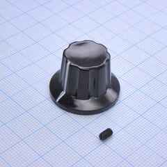 Ручка K17-1 bakelite d=6, ручка управления, на вал 6 мм