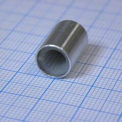 Ручка 10x10BL серебр. насечка, d=6mm, ручка управления, на вал 6 мм, с насечкой, серебристая d=10мм, h=10мм