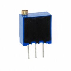 T93YA502KT20, потенциометр многооборотный керметный 5ком 0.5вт ±10% 2.2мм (9.8 x 5 x 9.7мм) pin