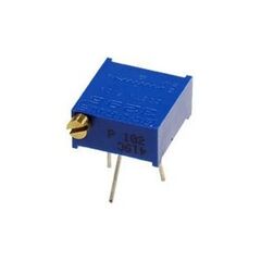 TSR-3296P-105R, потенциометр многооборотный керметный 1мом 0.5вт ±10% 30 ±2 оборотов, (9.5 x 11.5 x 5мм)
