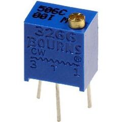 3266W-1-201LF, потенциометр многооборотный керметный 200ом 0.25вт pc pin