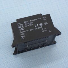 BV EI 662 1091, трансформатор питания 30ва 230в 2x9в 2x1666ма