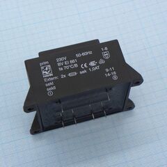 BV EI 661 1080, трансформатор питания 25ва 230в 2x12в 2x1024ма 70/b