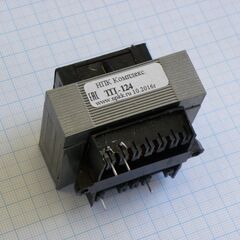 ТП-124-11, трансформатор питания для печатного монтажа 220/23.6в-0.56а