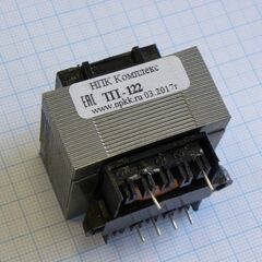 ТП-122-13, трансформатор питания для печатного монтажа 220/18.0в-0.40а