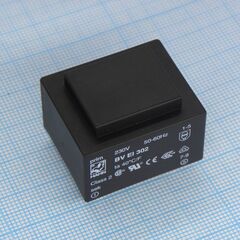 BV EI 302 2023, трансформатор питания 1.5ва 230в 15в/100ма ta 70 c/f (ei 30/10.5)21.8мм