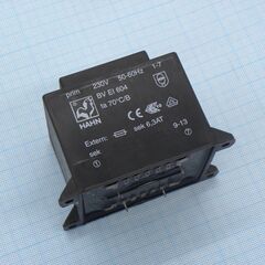 BV EI 604 1083, трансформатор питания 35ва 230в 2x6в 2x2917ма 70/b (31)