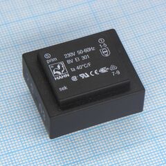 BV EI 301 2824, трансформатор питания 0.5ва 230в 12в/42ма ta 70 c/f (ei 30/5,5)15.2мм