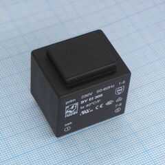 BV EI 305 2054, трансформатор питания 3ва 230в 18в/167ма ta 40 c/f (ei 30/18)29.8мм