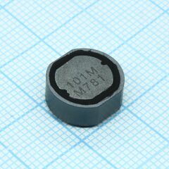 CDR125NP-101MC, силовая smd индуктивность 100мкгн +20-15% 1,05a 0,25ом c магнитным экраном