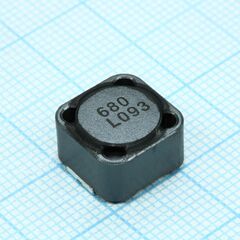 CDRH127/LDNP-680MC, силовая smd индуктивность 68мкгн ±20% 2.6a 0.092ом c магнитным экраном