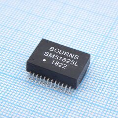 SM51625EL, телекоммуникационный трансформатор 10/100/1000 base-t +poe+, 1ct:1ct, 1.4ohm dcr, smd