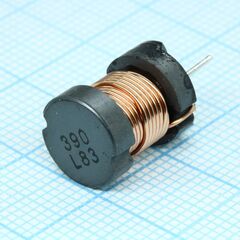 RCH114NP-390KB, силовая индуктивность 39uh ±10% 2.7a 0.074om радиальная без магнитного экрана