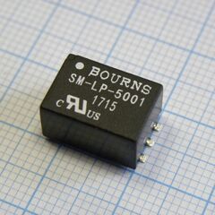 SM-LP-5001E, audio transformer 1:1 2000vrms 115ohm prim. dcr 115ohm sec. dcr ±0.25db