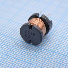 RCH110NP-221K, силовая индуктивность 220uh ±10% 1.1a 0.34om радиальная без магнитного экрана