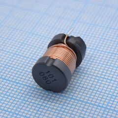 RCH114NP-101KB, силовая индуктивность 100uh ±10% 1.7a 0.11om радиальная без магнитного экрана