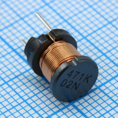 RCH895NP-471K, силовая индуктивность 470uh ±10% 0.43a 0.89om радиальная без магнитного экрана