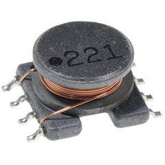 SDR0906-471KL, чип-индуктивность силовая проволочная 470мкгн ±10% 1кгц 15q-фактор феррит 400ма 1.63ом лента на катушке