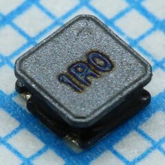 SRN3015-1R0Y, индуктивность smd силовая полуэкранированная проволочная 1мкгн 30% 1мгц 10q-фактор феррит 2.35a 48мом по постоянному току 1212 лента на катушке